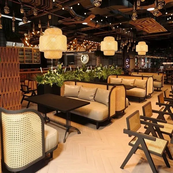 Lustră pe cablu Immax 08267L HILO 1xE27/40W/230V d. 38 cm bambus