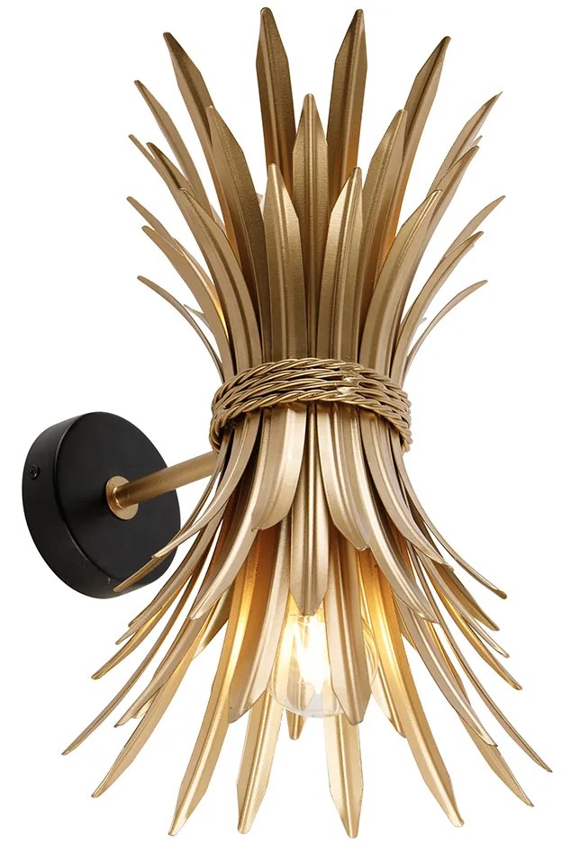 Aplică de perete Art Deco aurie - Wesley