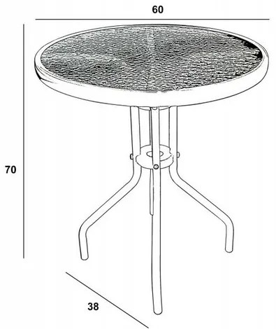 Set mobilier de grădină Nina, 3 piese,