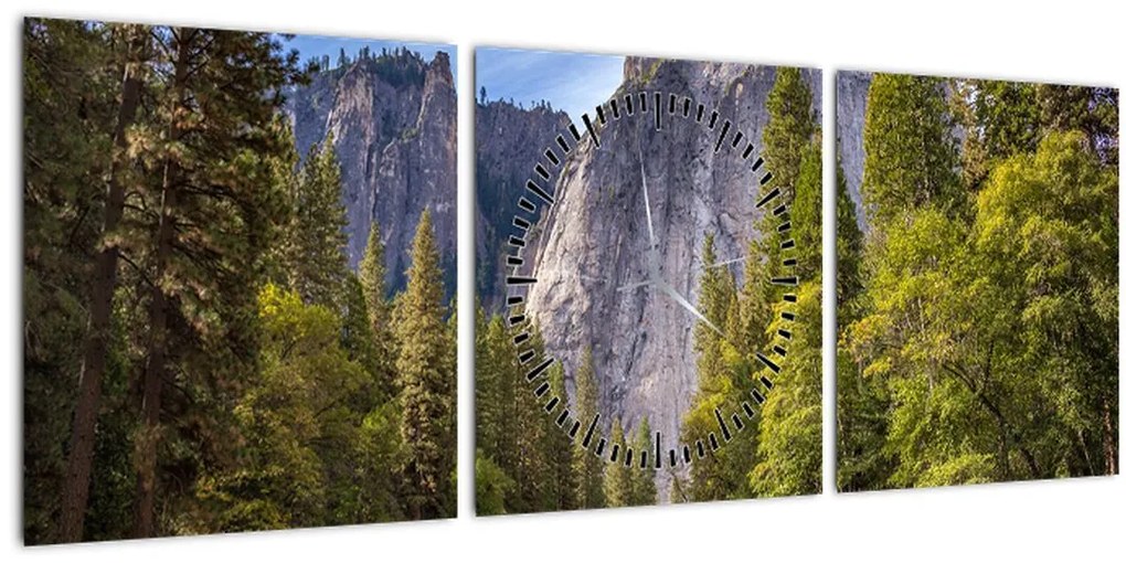 Tablou - Sub Piatra Yosemite (cu ceas) (90x30 cm)