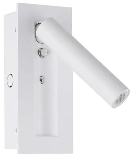 Aplica de perete tip spot LED, 2W, 230V, 3000K, alb