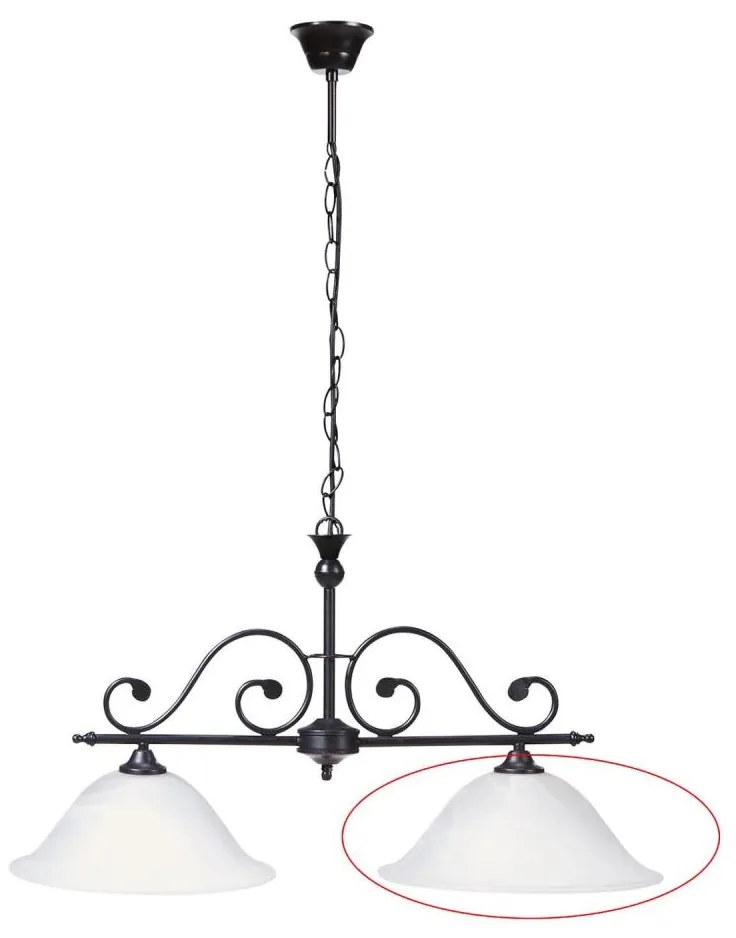 Abajur de rezervă din sticlă pentru lustră Rabalux 7777 DOROTHEA E27