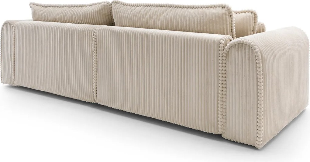 Canapea lemn masiv Big Buddy Extensibila, 302 × 92 × 130 cm