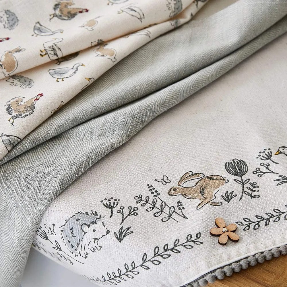 Set 3 prosoape de bucătărie din bumbac Cooksmart ® Country Animals