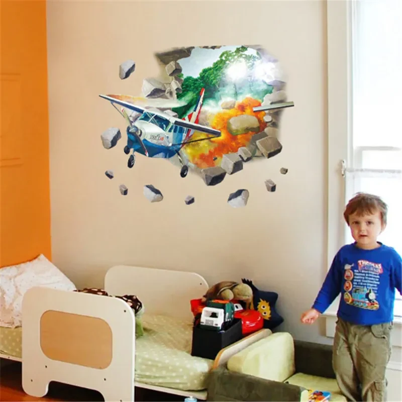 Sticker perete 3D Plane