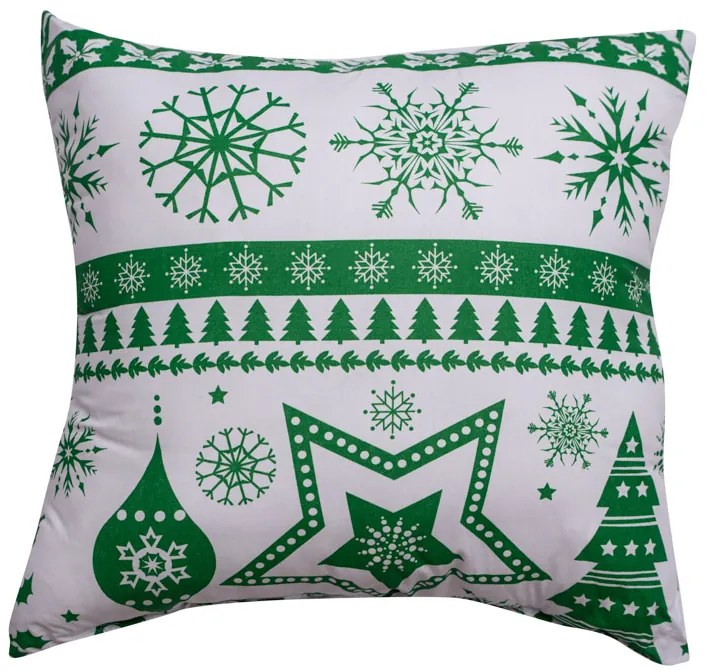 Perna decorativa Craciun verde