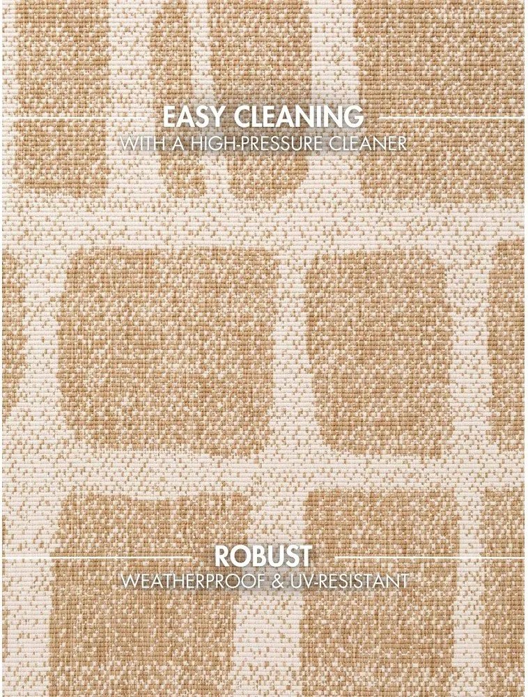 Covor pentru exterior și interior crem/în culoare naturală 120x170 cm Haringey Ruskin – Ted Baker