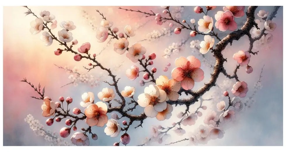 Tablou sakura înflorită