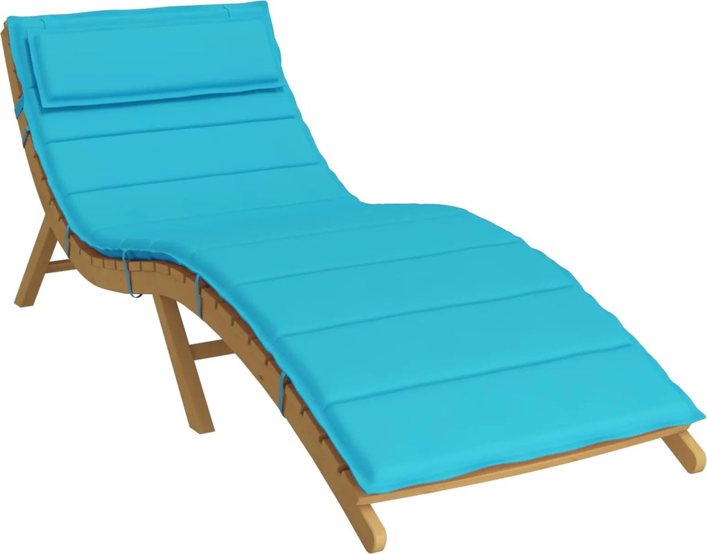 vidaXL Perna de șezlong pentru soare Turcoaz 178 x 60 x 4 cm