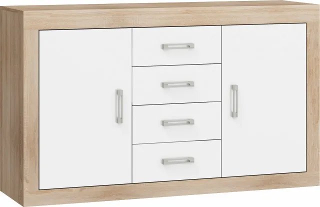 Verin Vrn-09 (Comoda) S.Bright/White High Gloss