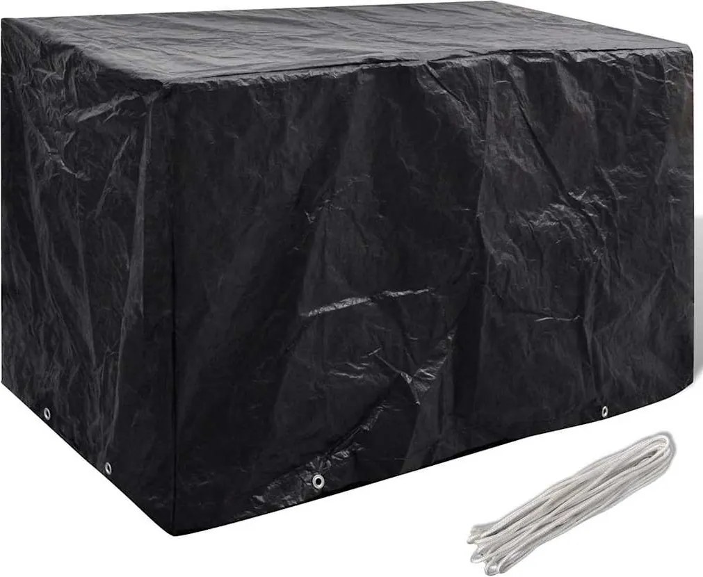 vidaXL Husă mobilier grădină, 8 ocheți, 140x70x90 cm