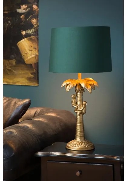Lucide 10505/81/02 - Lampă de masă COCONUT 1xE27/60W/230V auriu/verde