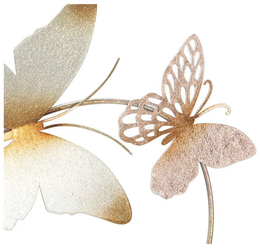 Decorațiune de perete din metal 132x95,5 cm Butterflies - Mauro Ferretti