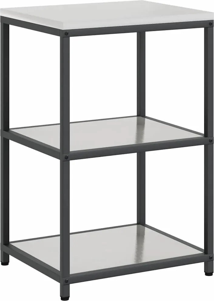 vidaXL Depozitare pentru bucătărie Argintiu 60 x 50 x 92 cm Oțel