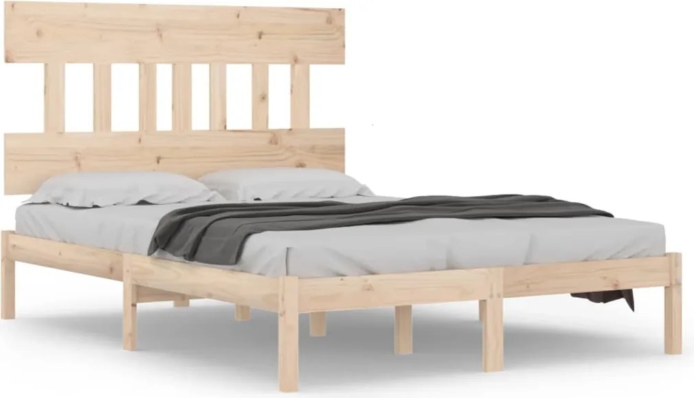 vidaXL Cadru de pat, 200x200 cm, lemn masiv