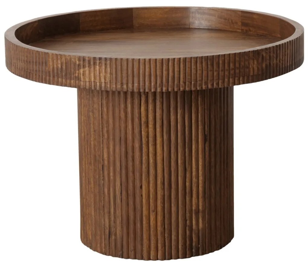 Masuta de cafea din lemn de mango Riffel, 45 x 60 cm