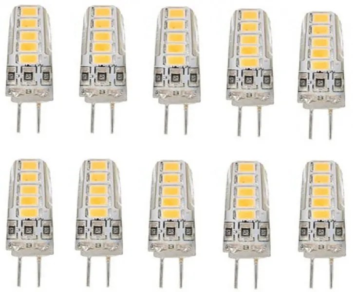 Set 10 X Becuri LED RFAN, G4, Lumina Calda, 3000K, 3W