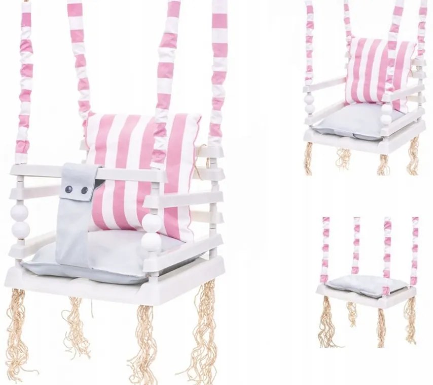 Leagăn pentru copii Pink/White