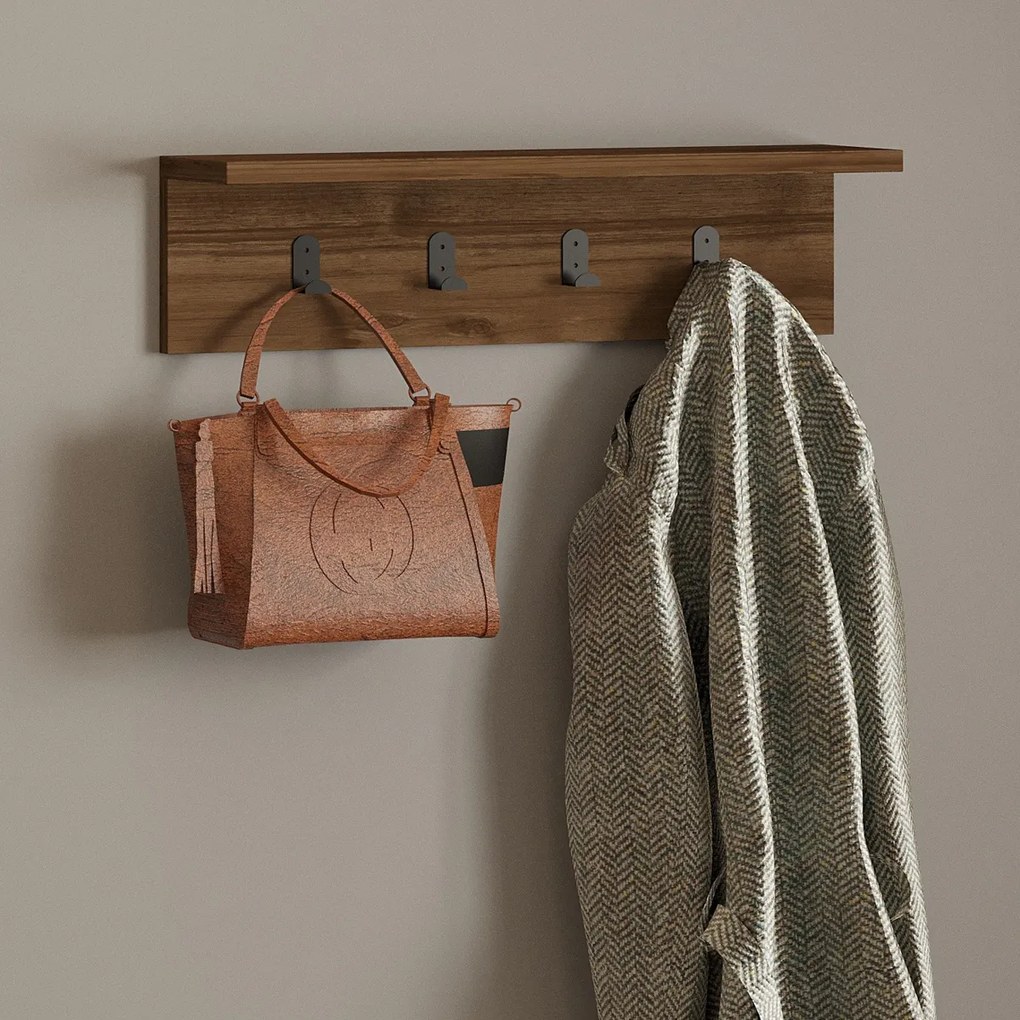 Suport de perete Ayla Walnut