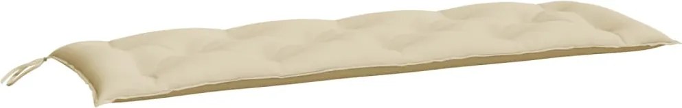 vidaXL Pernă bancă de grădină, bej, 150x50x7 cm, material oxford