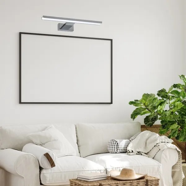 Aplica LED de perete pentru baie SHINE, 7W/230V, 30 cm, IP44, crom lucios