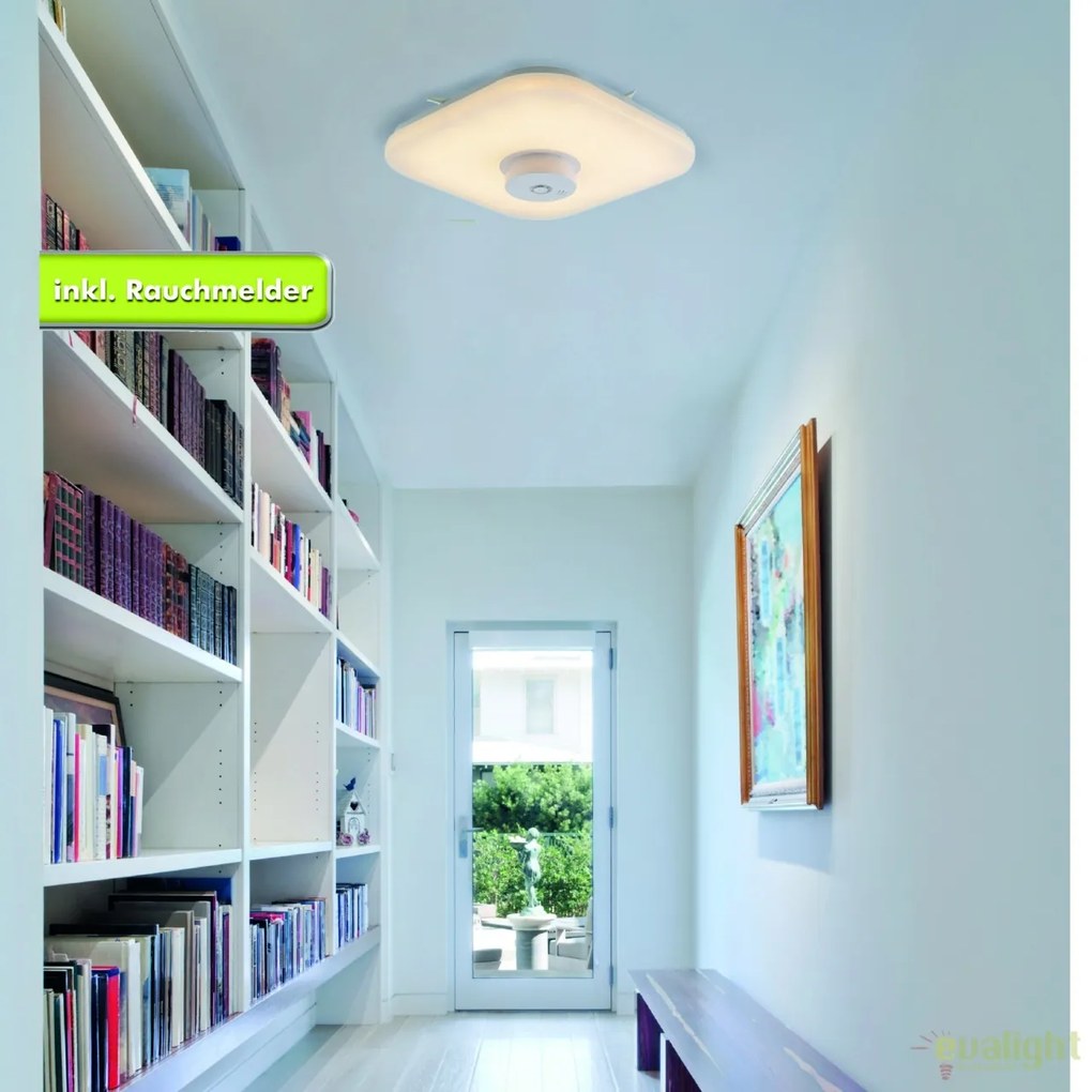 Plafoniera LED cu detector de fum Neapel 1217323 NV