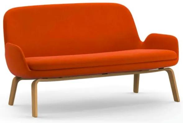 Canapea din lana portocalie cu picioare lemn stejar 63016 Era Normann Copenhagen