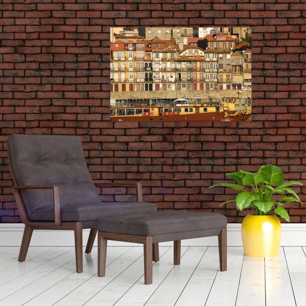 Tablou - Cartierul Waterfront, Portugalia (90x60 cm)