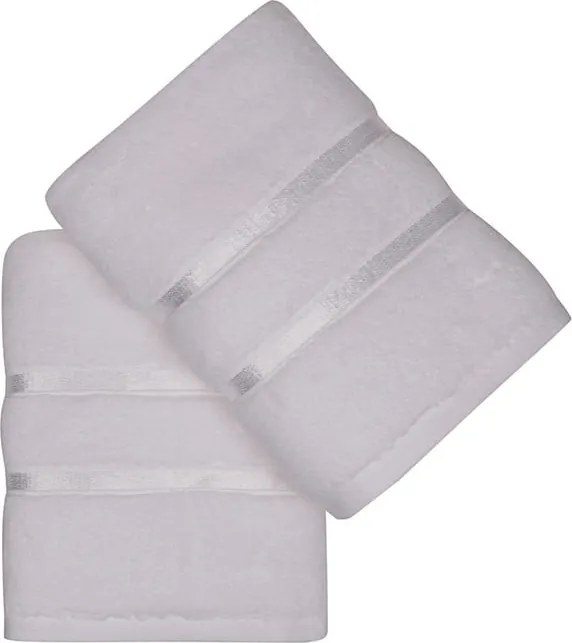 Set 2 prosoape din bumbac Foutastic Dolce, 50 x 90 cm, alb