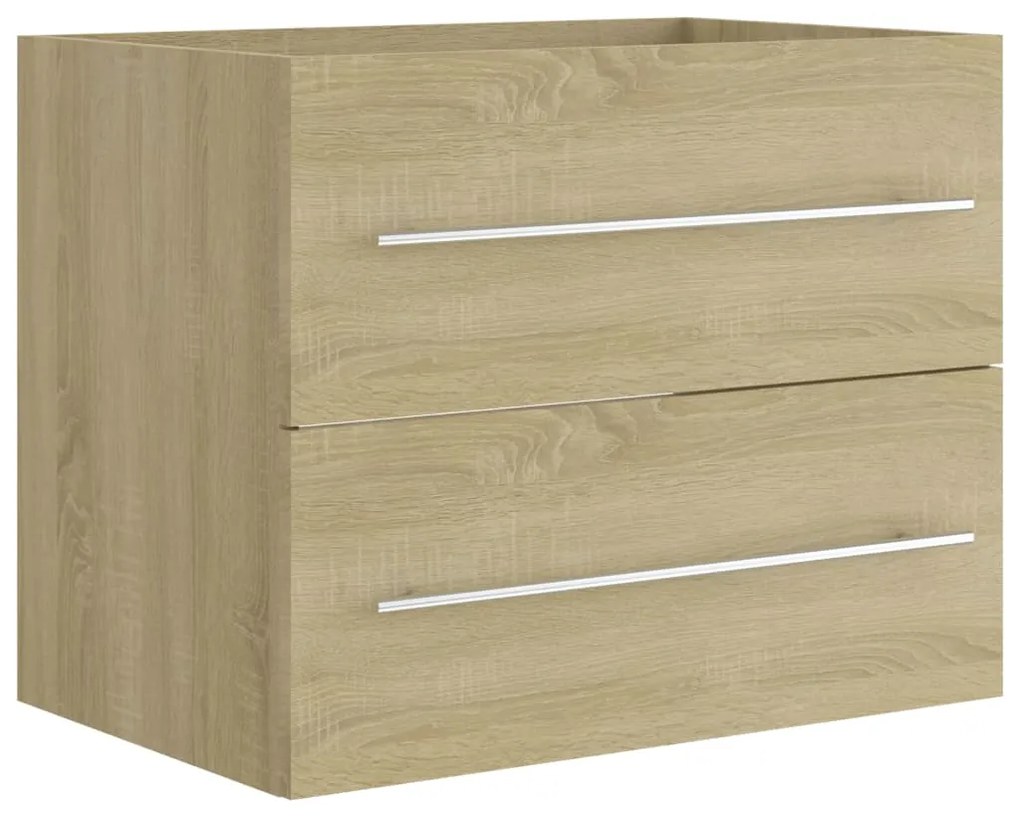 804695 vidaXL Dulap de chiuvetă, stejar sonoma, 60x38,5x48 cm, PAL