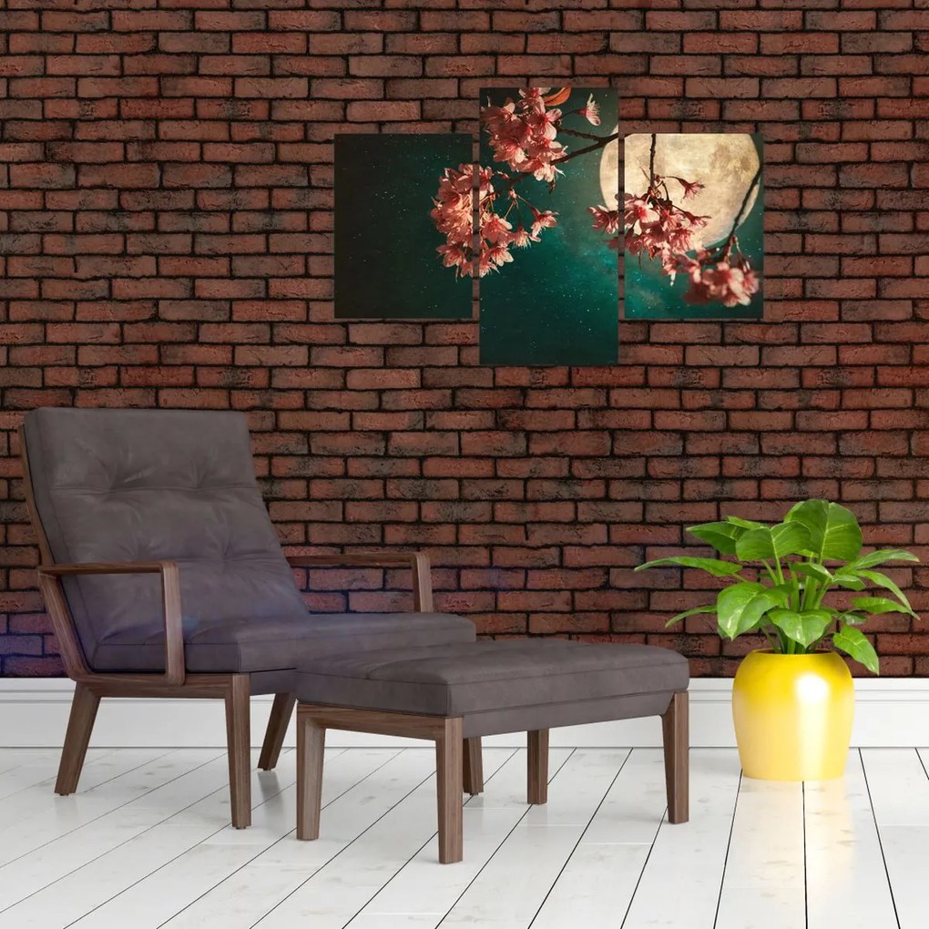 Tablou - Sakura în luna plină (90x60 cm)