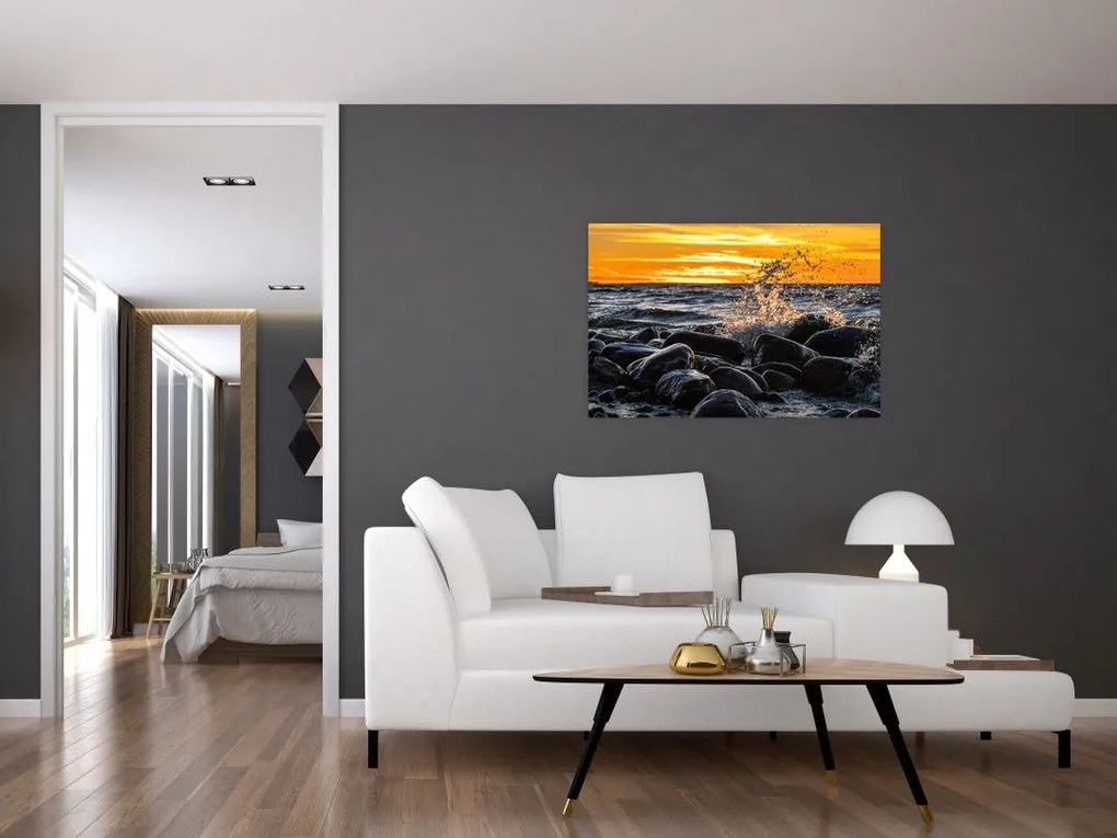Tablou cu valurile mării (90x60 cm)
