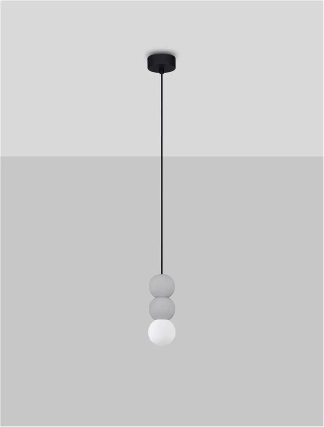 Pendul design decorativ ZERO gri/opal
