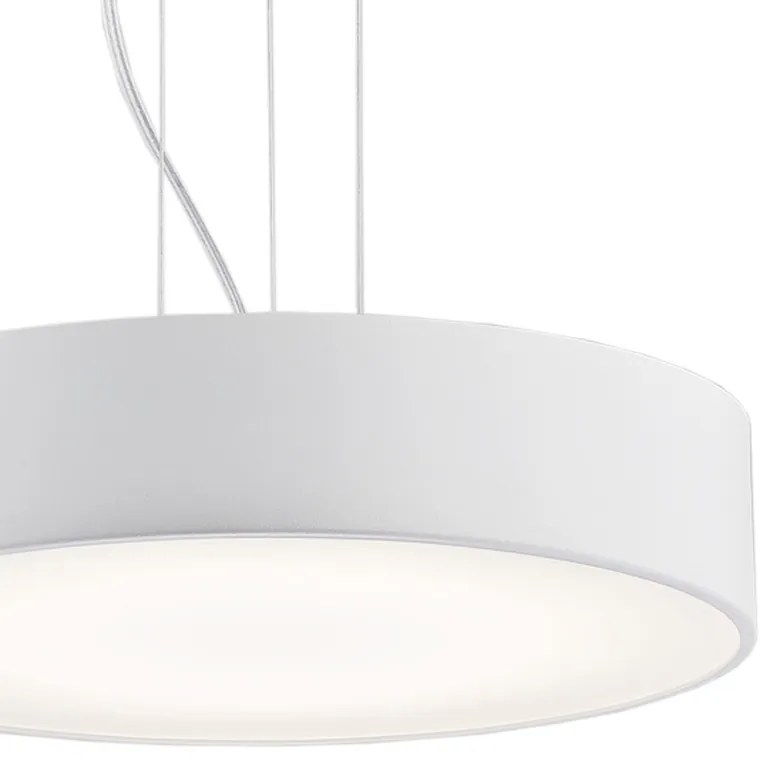 Lustra LED suspendata design circular DARLING 35cm alba