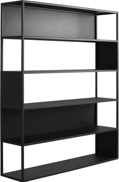 Bibliotecă Custom Form Hyller Side, înălțime 180 cm, negru
