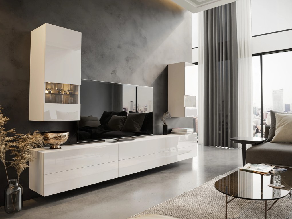 Mobilier living Berny 46 (alb + alb lucios). 1041468