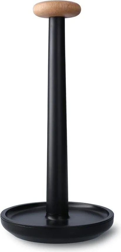 Suport orizontal pentru prosoape de bucătărie din hârtie negru ø 15 cm Paper Pal – Rosendahl