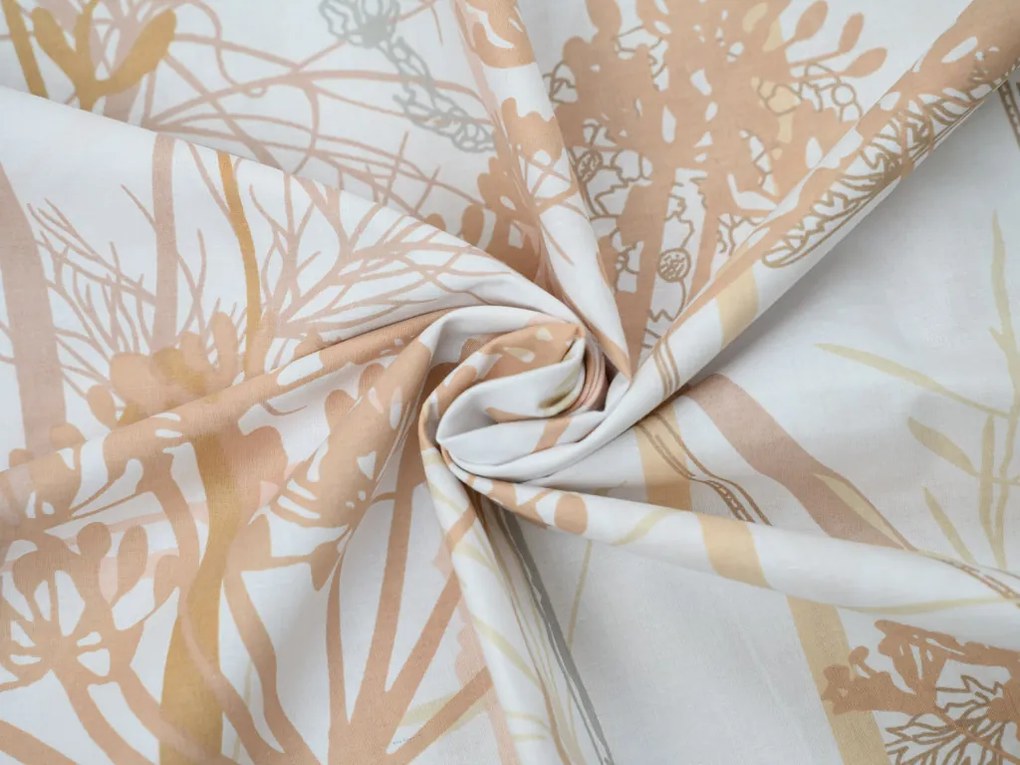 Lenjerie de pat din bumbac Renforce CARAWAY crem Dimensiunile lenjeriei: 70 x 90 cm | 140 x 200 cm