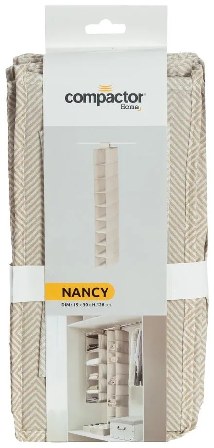 Organizator pentru șifonier de agățat din material textil Nancy – Compactor