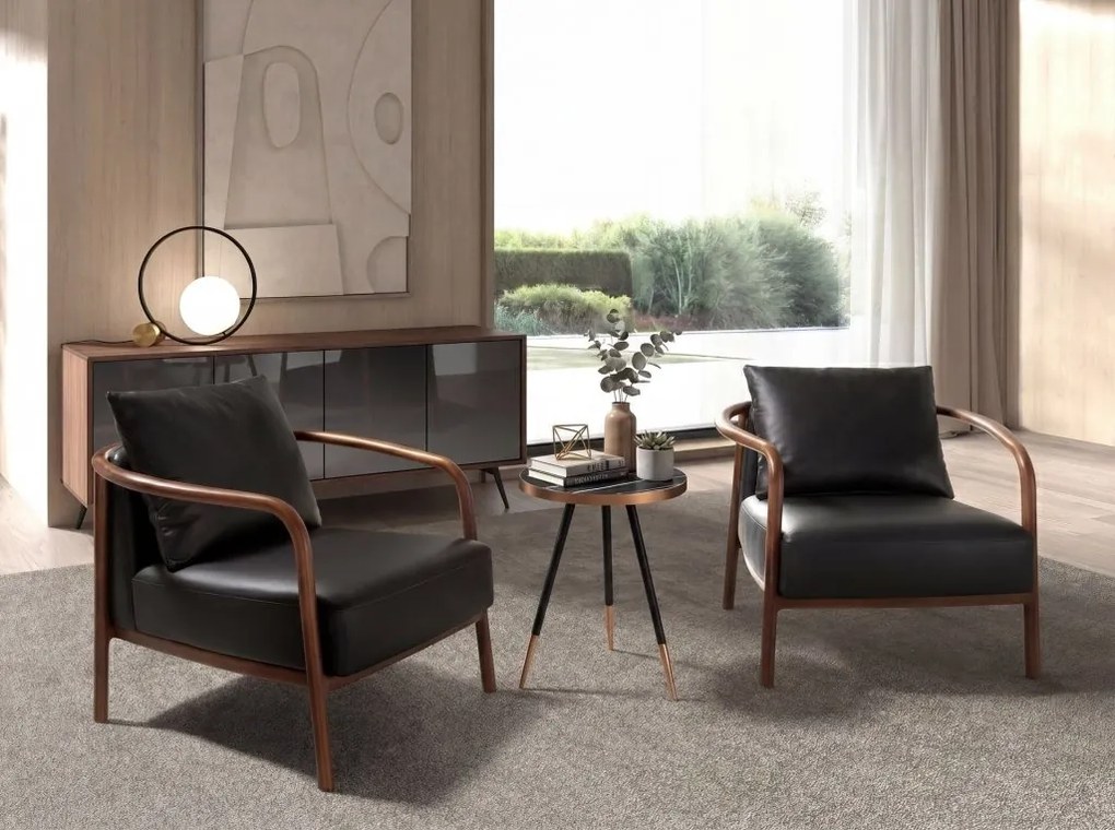 Lampa de masa design circular Gold and Black
