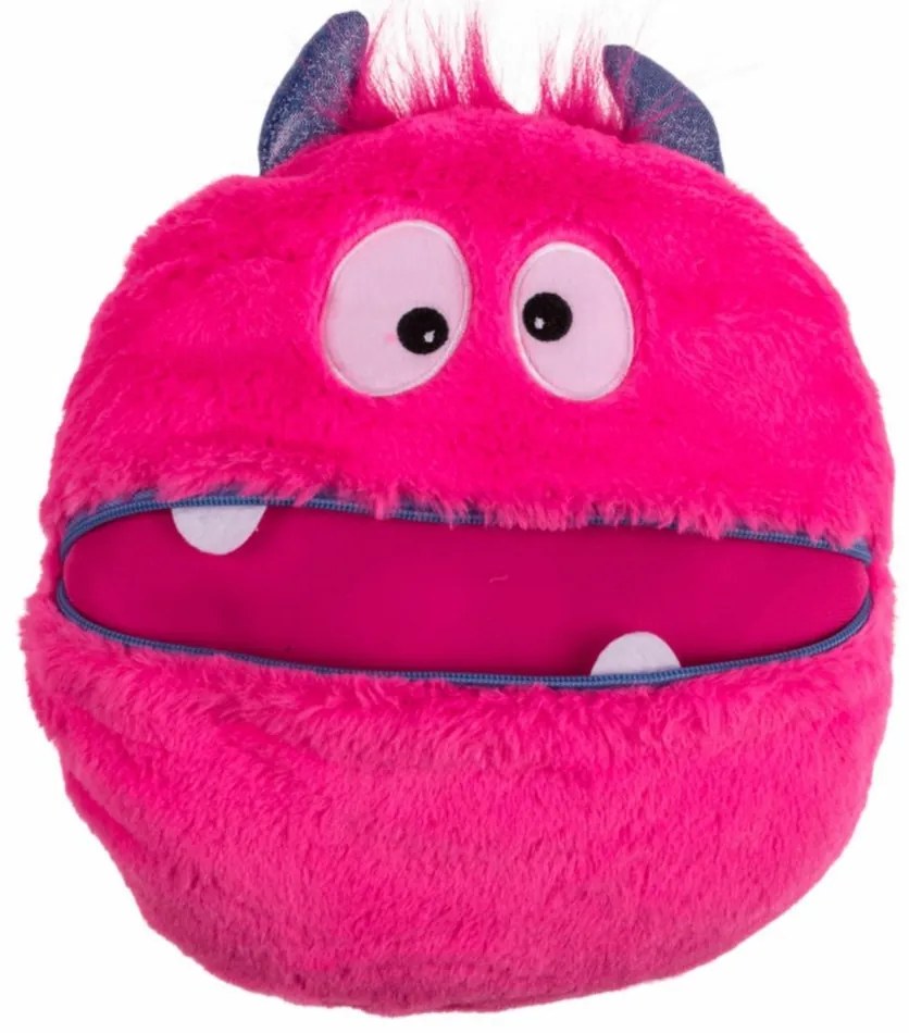 Pernă de pluș Zippy Friends, roz, 30 x 9 cm