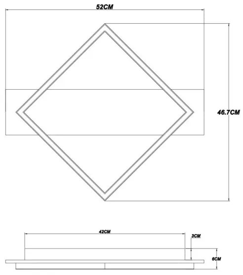 Plafonieră LED Globo 67330-18 BEATRIX I LED/18W/230V