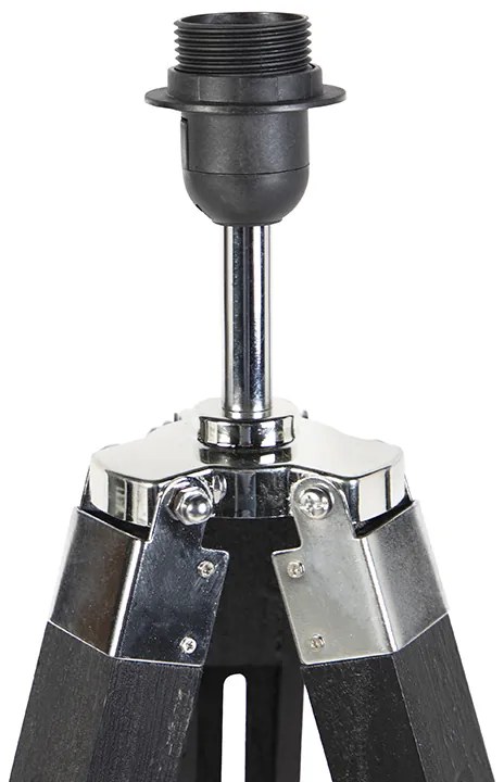 Lampă de podea neagră fără abajur - Tripod
