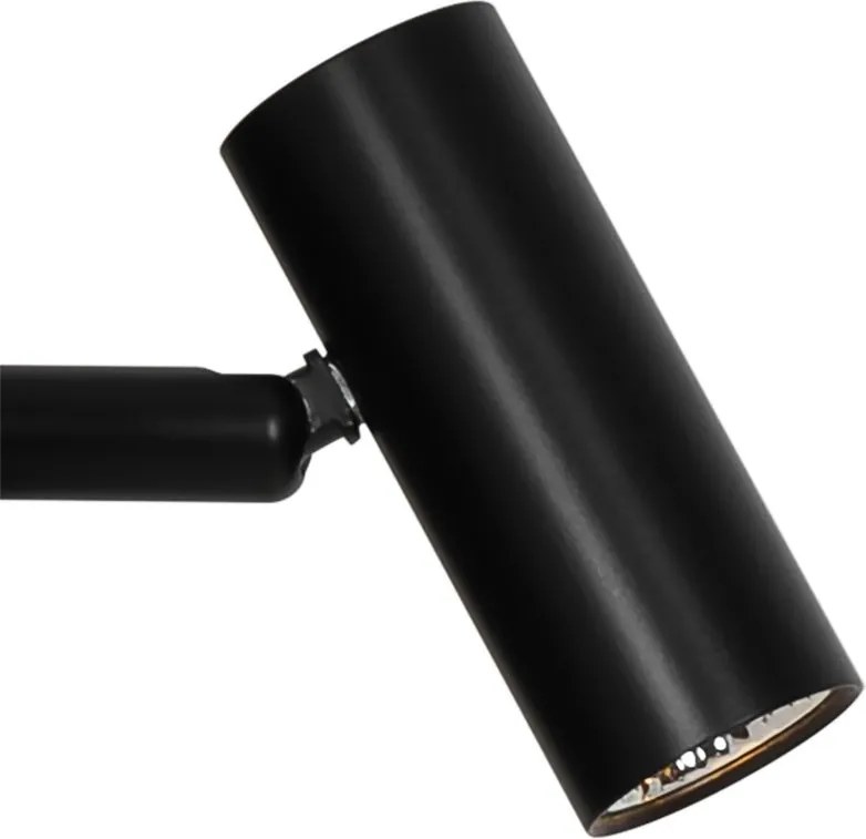 Aplica de perete cu spot LED directionabil Omari Round negru