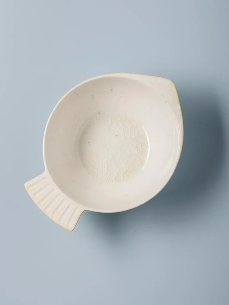 Bol alb din ceramica L27cm Varia
