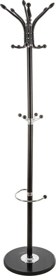 Cuier pentru haine, 182 cm, metal, negru