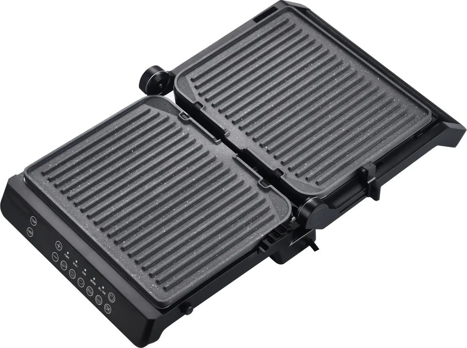 Sandwich maker si Grill Zilan ZLN3942, Digital, Protectie supraincalzire, Placi din aluminiu detasabile, Putere 2000W