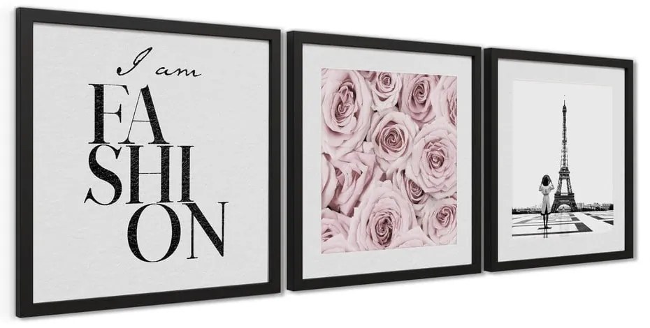 Tablouri 3 buc. 30x40 cm Parisienne – Styler