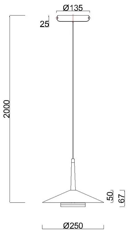 Pendul LED design tehnic ORION MA-7305
