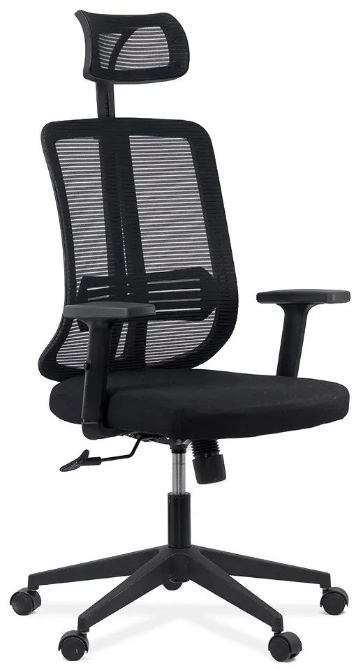 Scaun ergonomic cu tetiera si brate reglabile OFF 402 negru